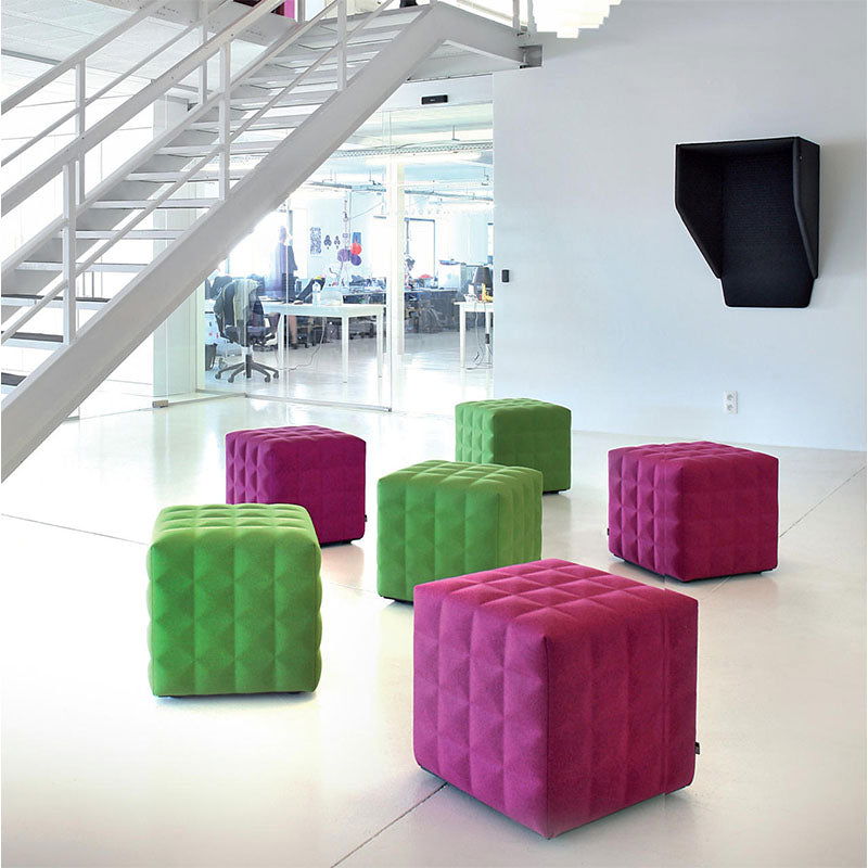 BUZZI SPACE スツール バジーキューブ フラット プフ オットマン BuzziSpace BuzziCube Acoustic Furniture - 3D – Muffle Acoustics