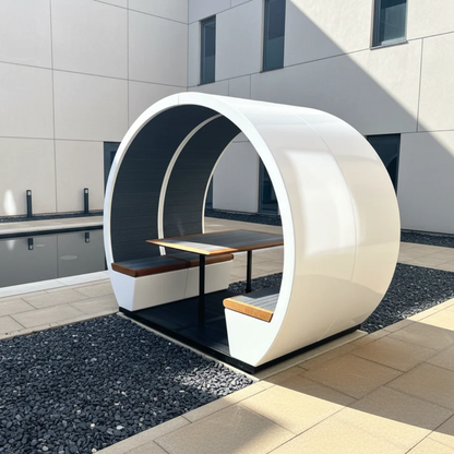 The Meeting Pod Co | Acoustic Outdoor Pod - Open