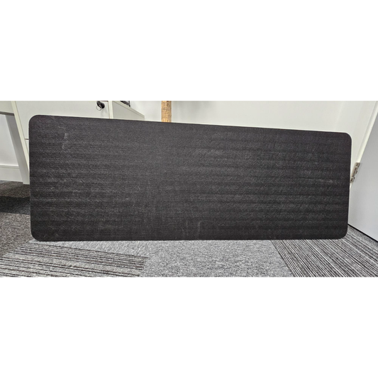 Black PET Acoustic Desk Screen (Pack of 3)