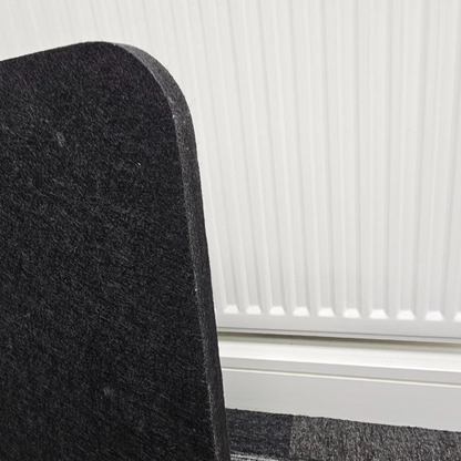 Black PET Acoustic Desk Screen (Pack of 3)