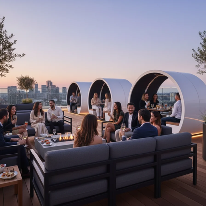 The Meeting Pod Co | Acoustic Outdoor Pod - Open