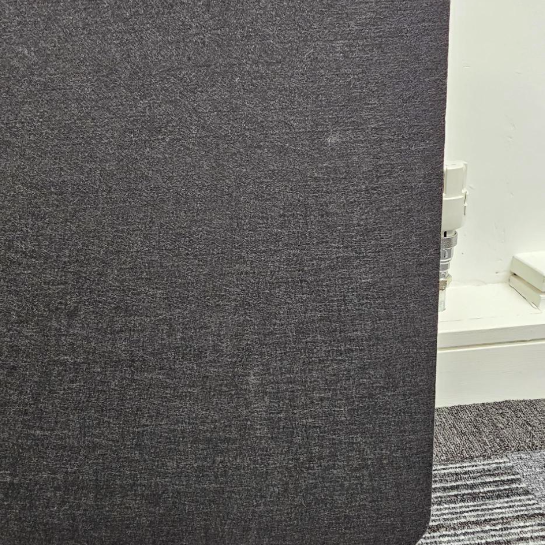 Black PET Acoustic Desk Screen (Pack of 3)