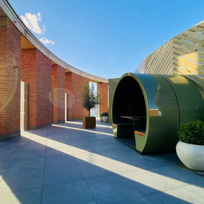The Meeting Pod Co | Acoustic Outdoor Pod - Part Enclosed