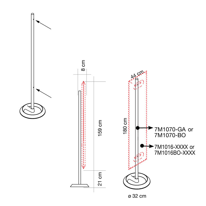 Mitesco Totem Panel Stand