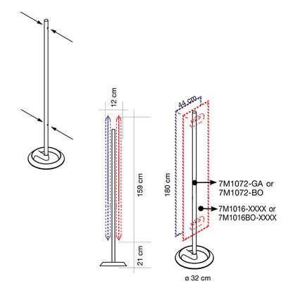 Mitesco Totem Panel Stand