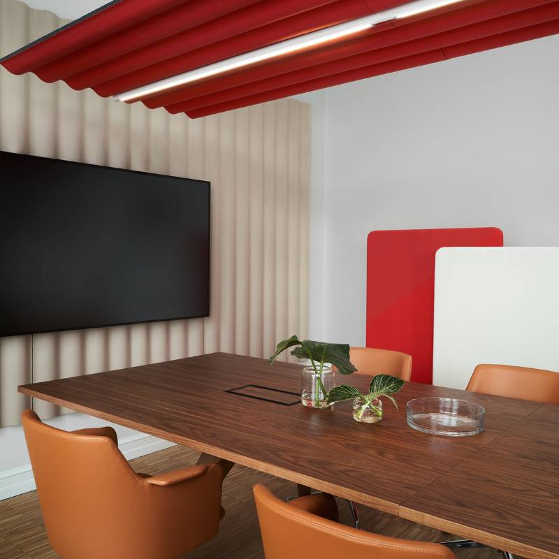  - Abstracta Scala Ceiling Acoustic Absorber Raft - Muffle Acoustics Limited 