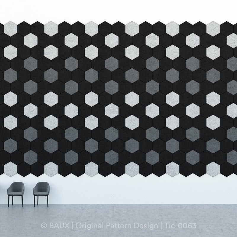 BAUX Hexagon Acoustic Wall Tile - Muffle Acoustics Limited