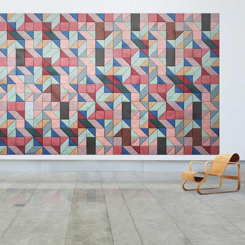 BAUX Parallelogram Acoustic Wall Tile - Muffle Acoustics Limited