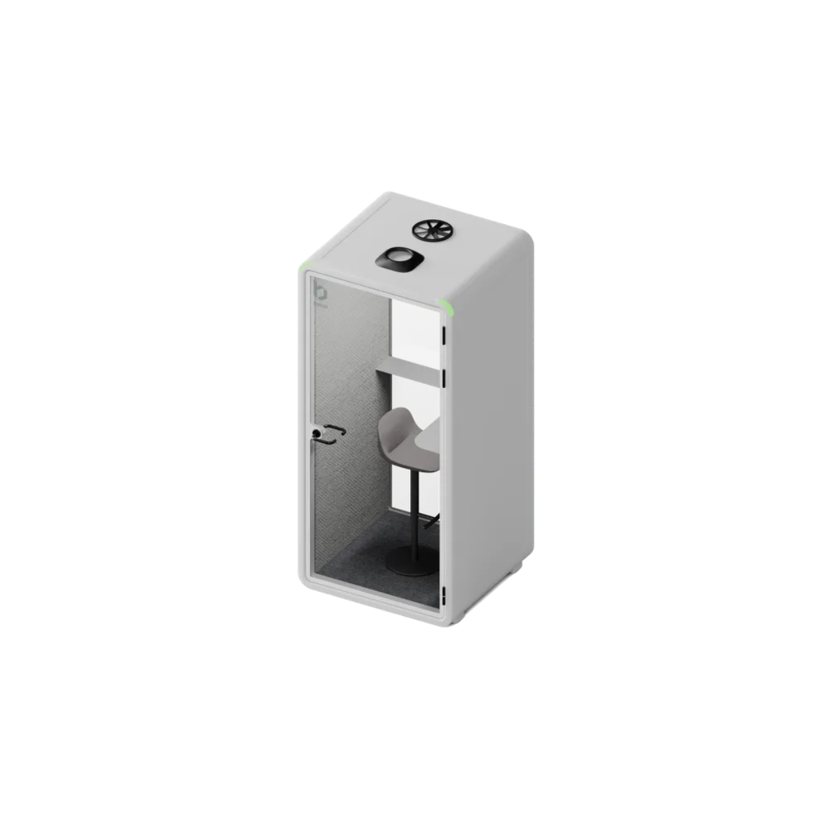 Bureau One - Stand/Cloud White/Isometric camera angle