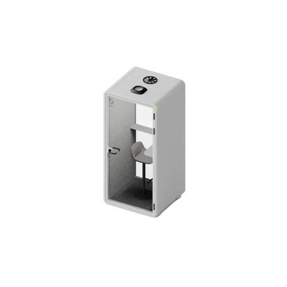Bureau One - Stand/Cloud White/Isometric camera angle