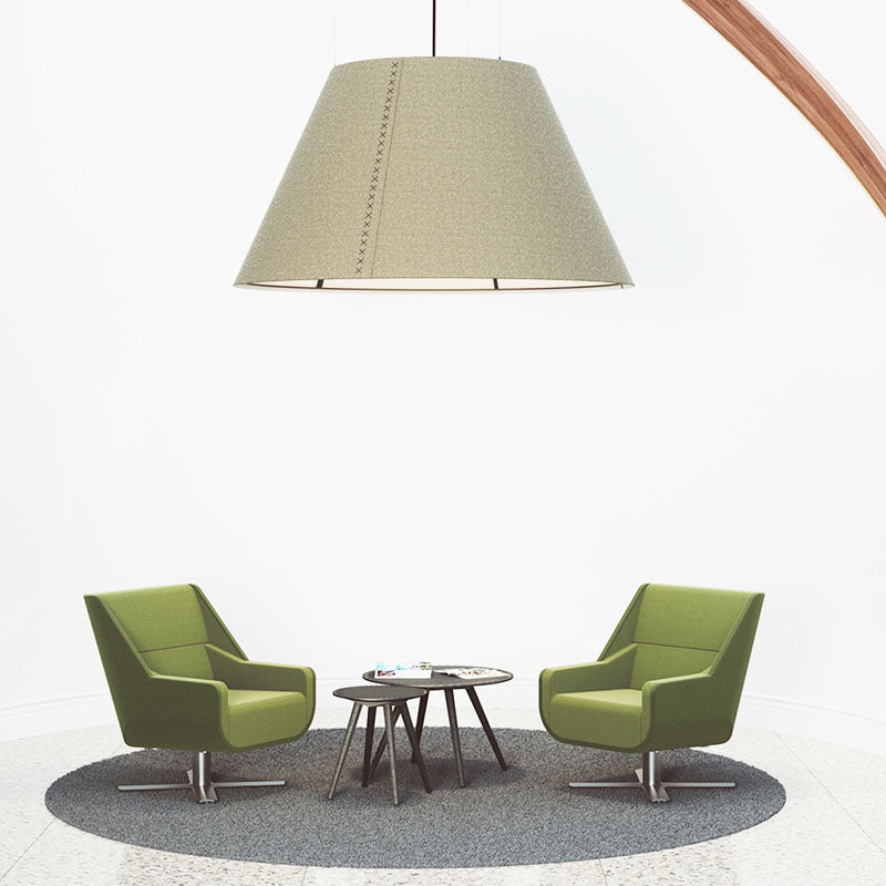 BuzziSpace BuzziShade Acoustic Pendant Disk Light - XL and XXL - Muffle Acoustics Limited