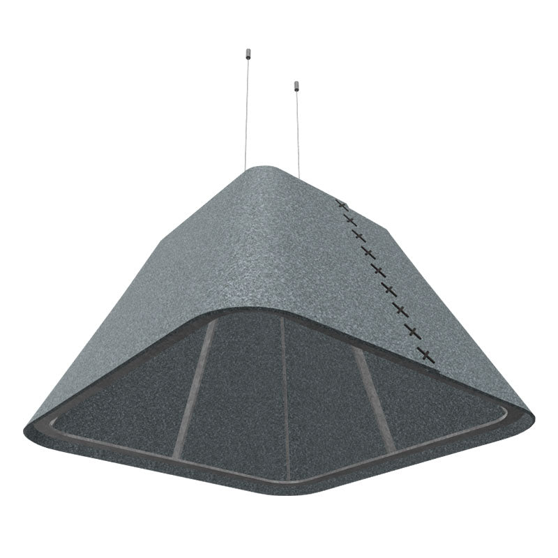 BuzziSpace BuzziShade Acoustic Pendant Light - Square Retrofit - Muffle Acoustics Limited