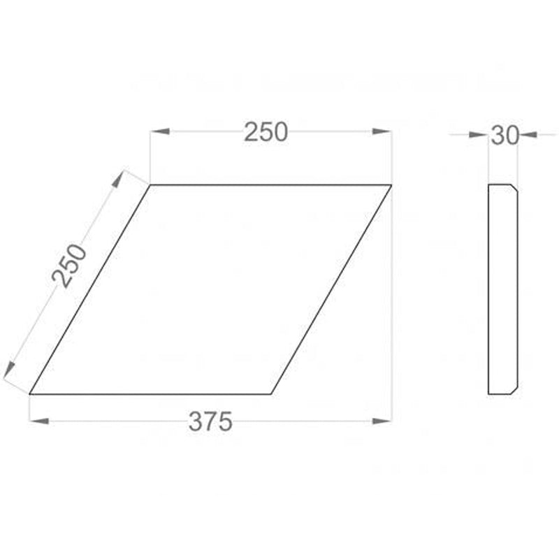FLUFFO SOFT EDGE Diamond Acoustic Panel - Muffle Acoustics Limited