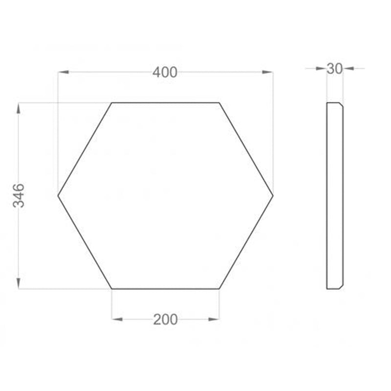 FLUFFO SOFT EDGE Hexa Acoustic Panel