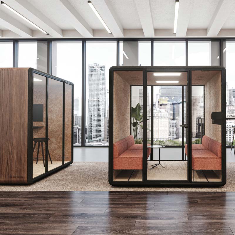 Koplus Duo Acoustic Meeting Booth - Muffle Acoustics Limited