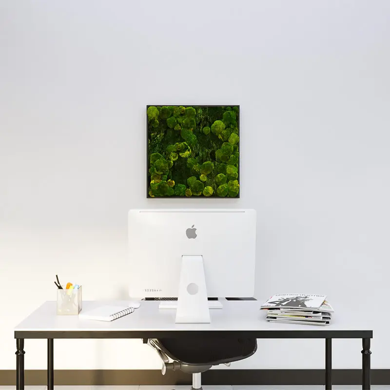 MuffleMoss Square - Bun & Woodland Moss Wall Panel