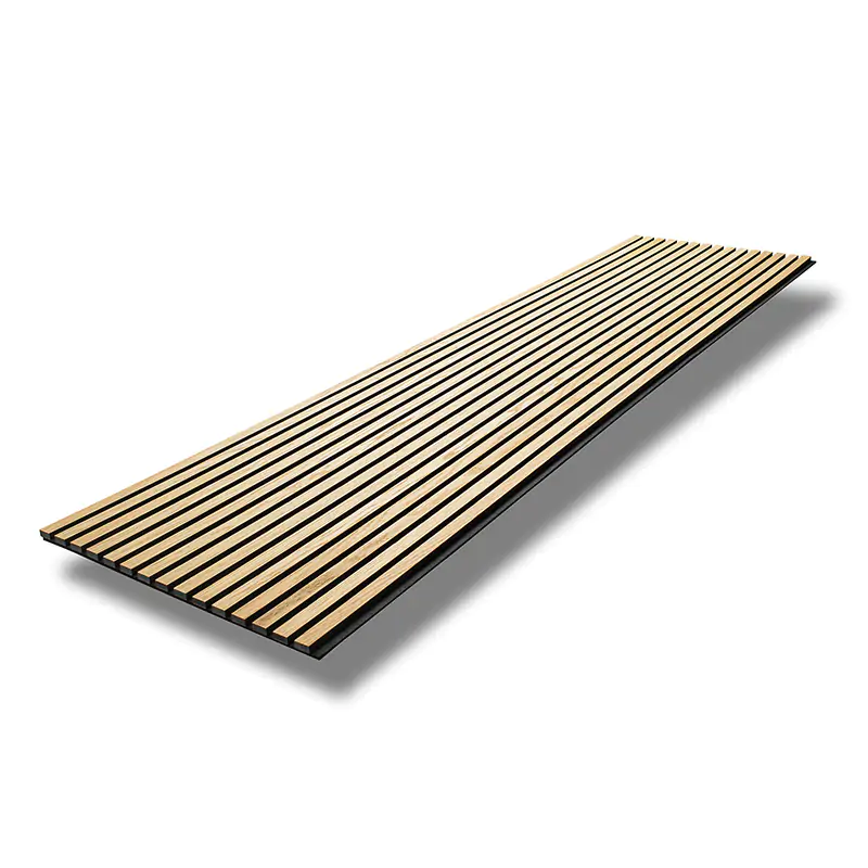  - MuffleTimber | Acoustic Slat Wood Wall Panel - Light Oak (Black Felt) - Muffle Acoustics Limited 