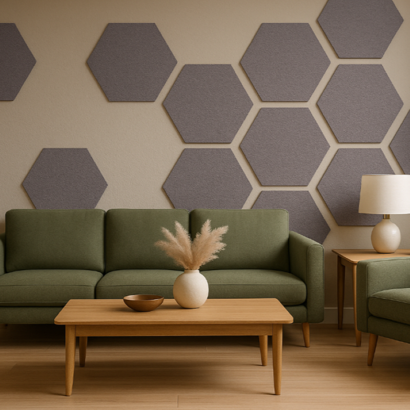 MuffleWall Hexagon example