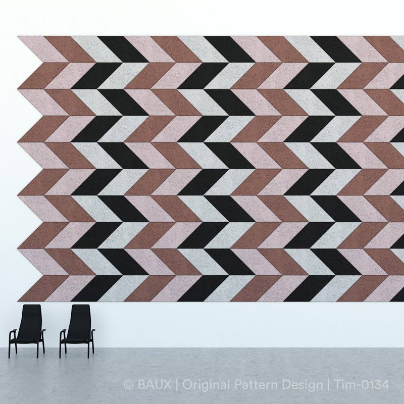  - BAUX Parallelogram Acoustic Wall Tile - Muffle Acoustics Limited 