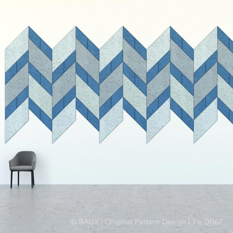  - BAUX Parallelogram Acoustic Wall Tile - Muffle Acoustics Limited 