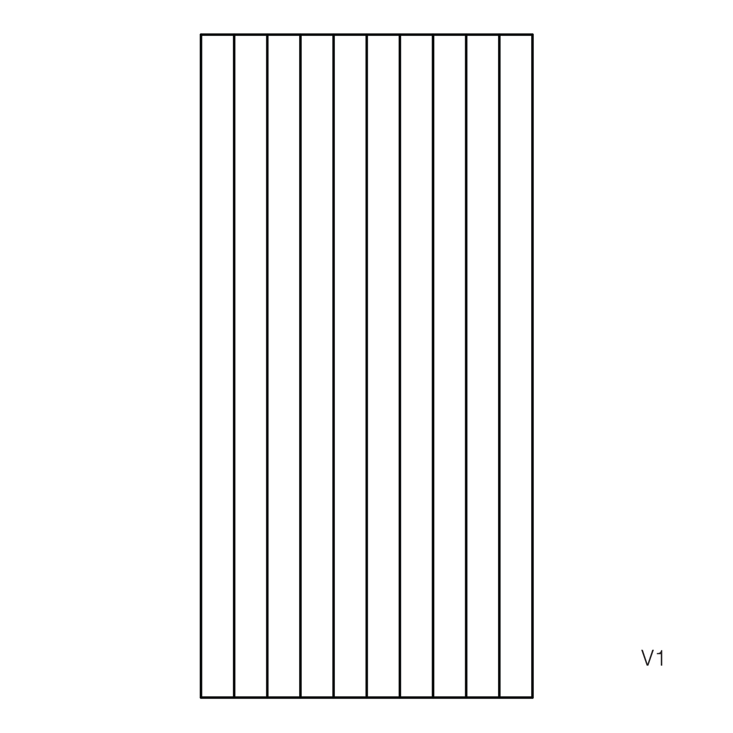v1 cutting pattern
