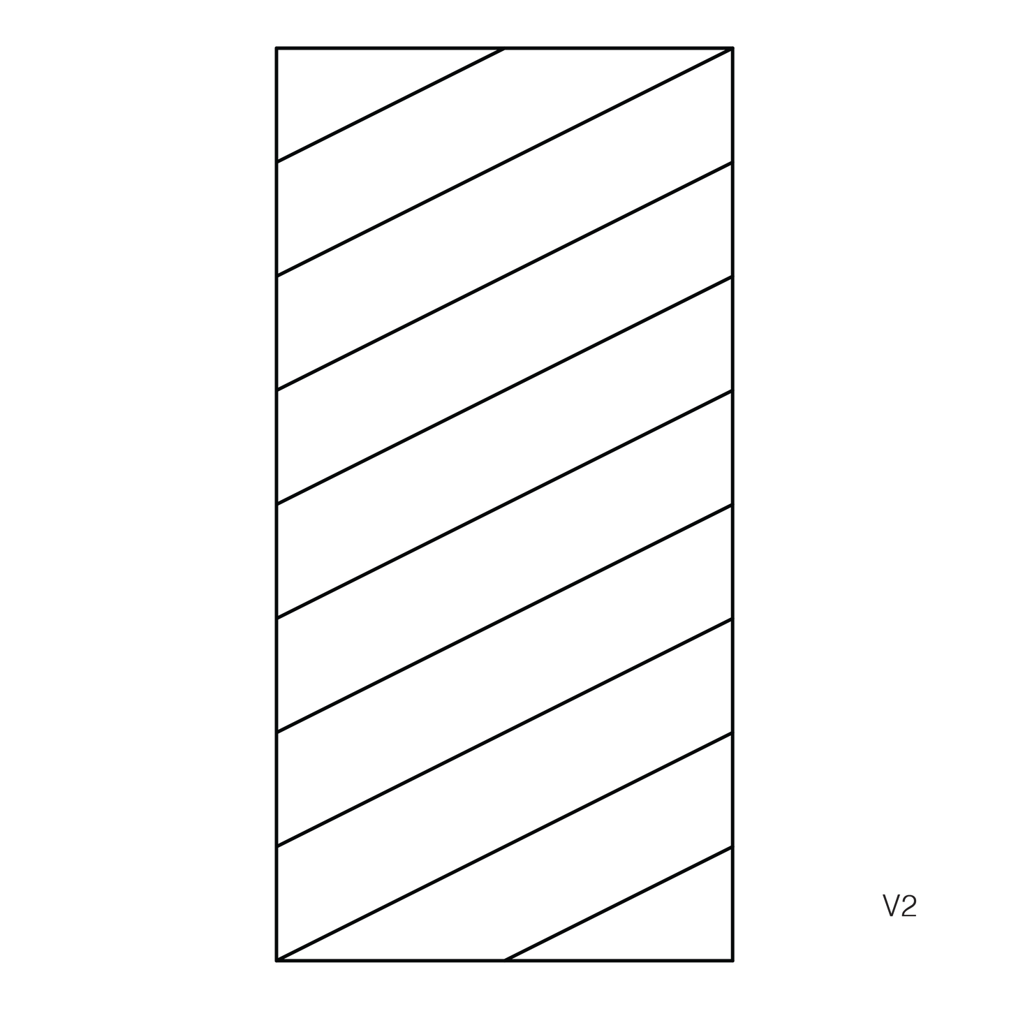 v2 cutting pattern