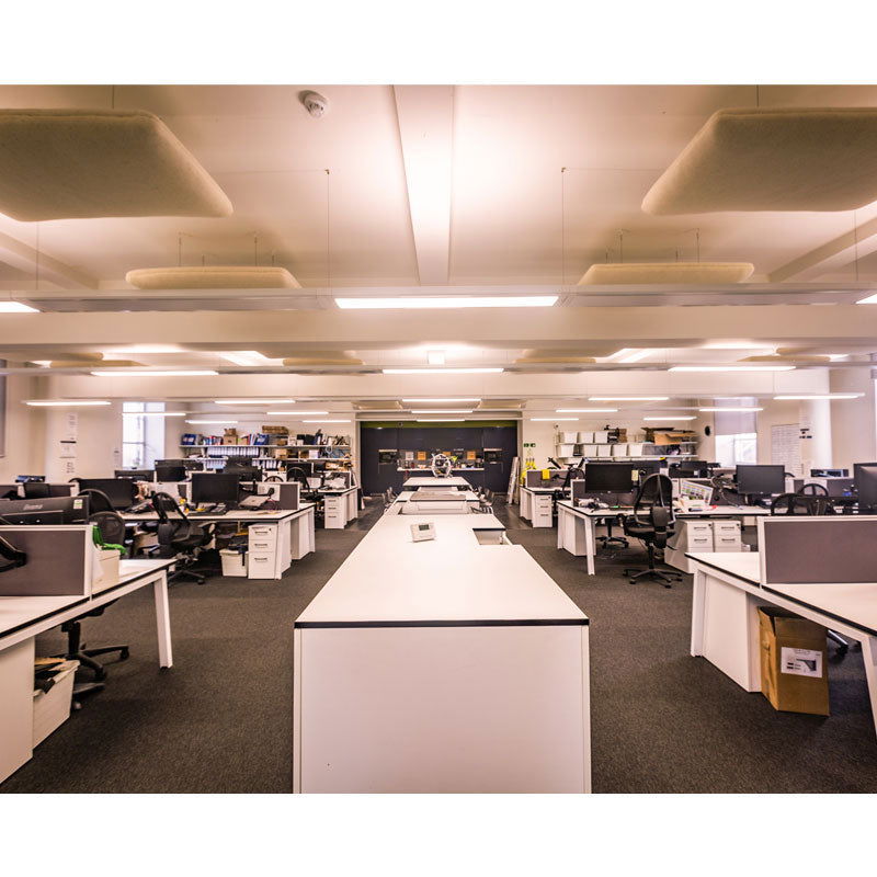Woolly Shepherd Suspended Rectangle Acoustic Ceiling Absorbers - Muffle Acoustics Limited
