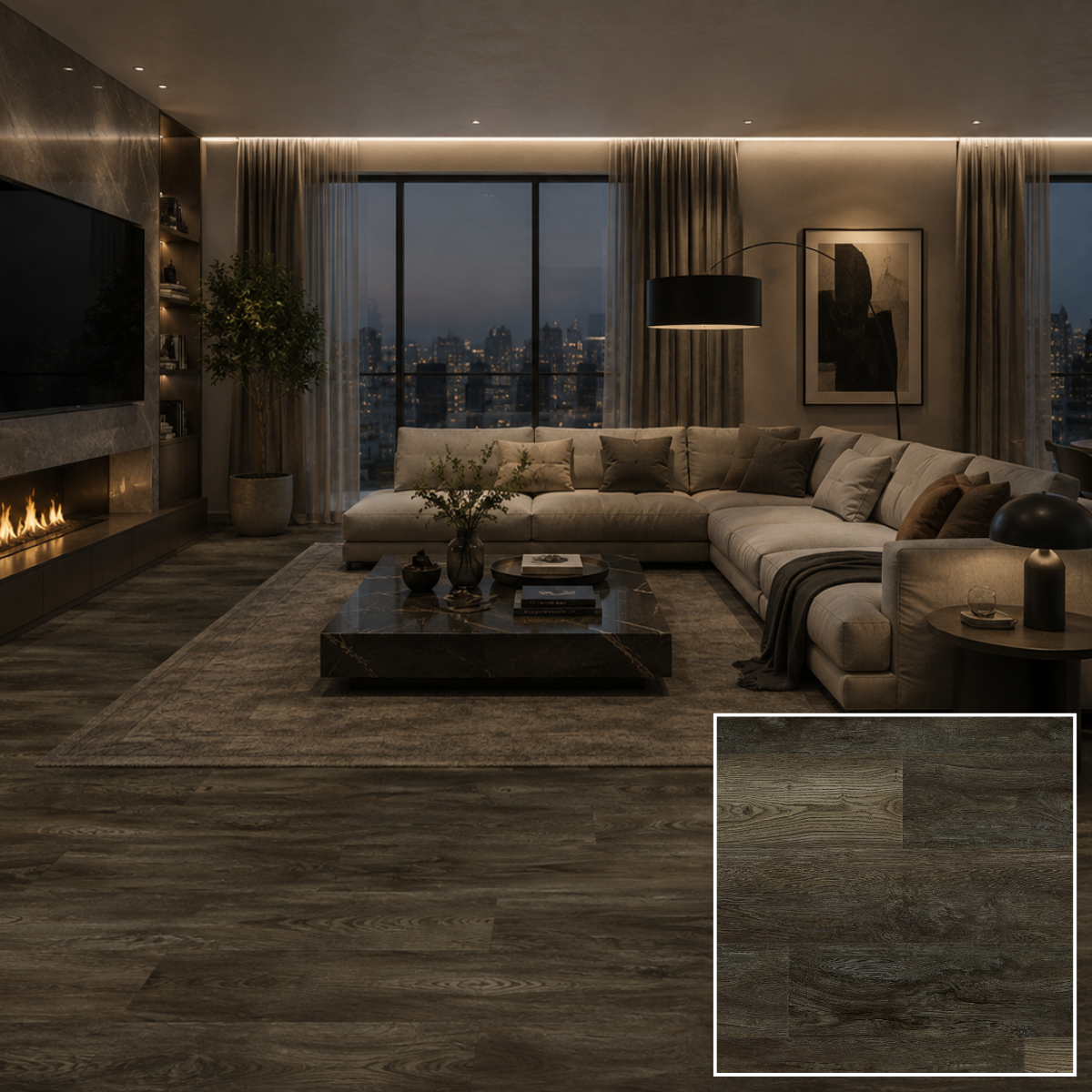 MuffleLVT | Glue Down Luxury Vinyl Tile