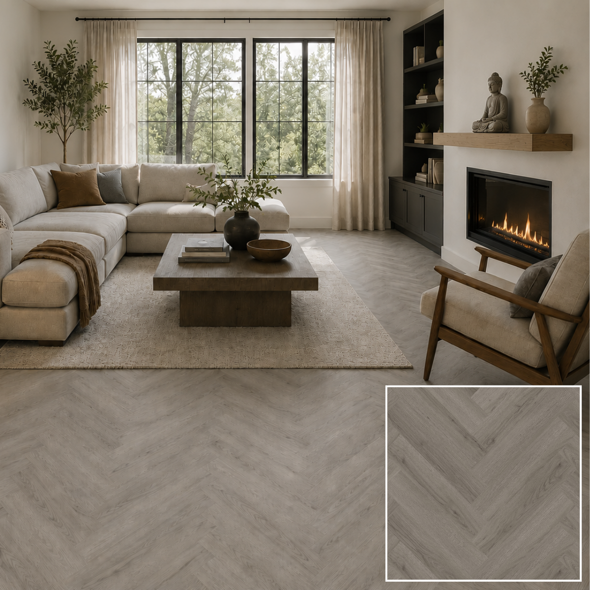 MuffleLVT | Glue Down Luxury Vinyl Tile