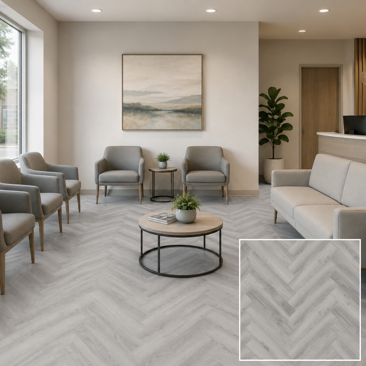 MuffleLVT | Glue Down Luxury Vinyl Tile