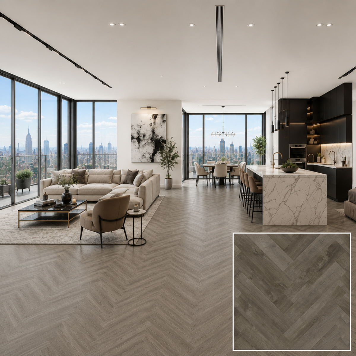 MuffleLVT | Glue Down Luxury Vinyl Tile