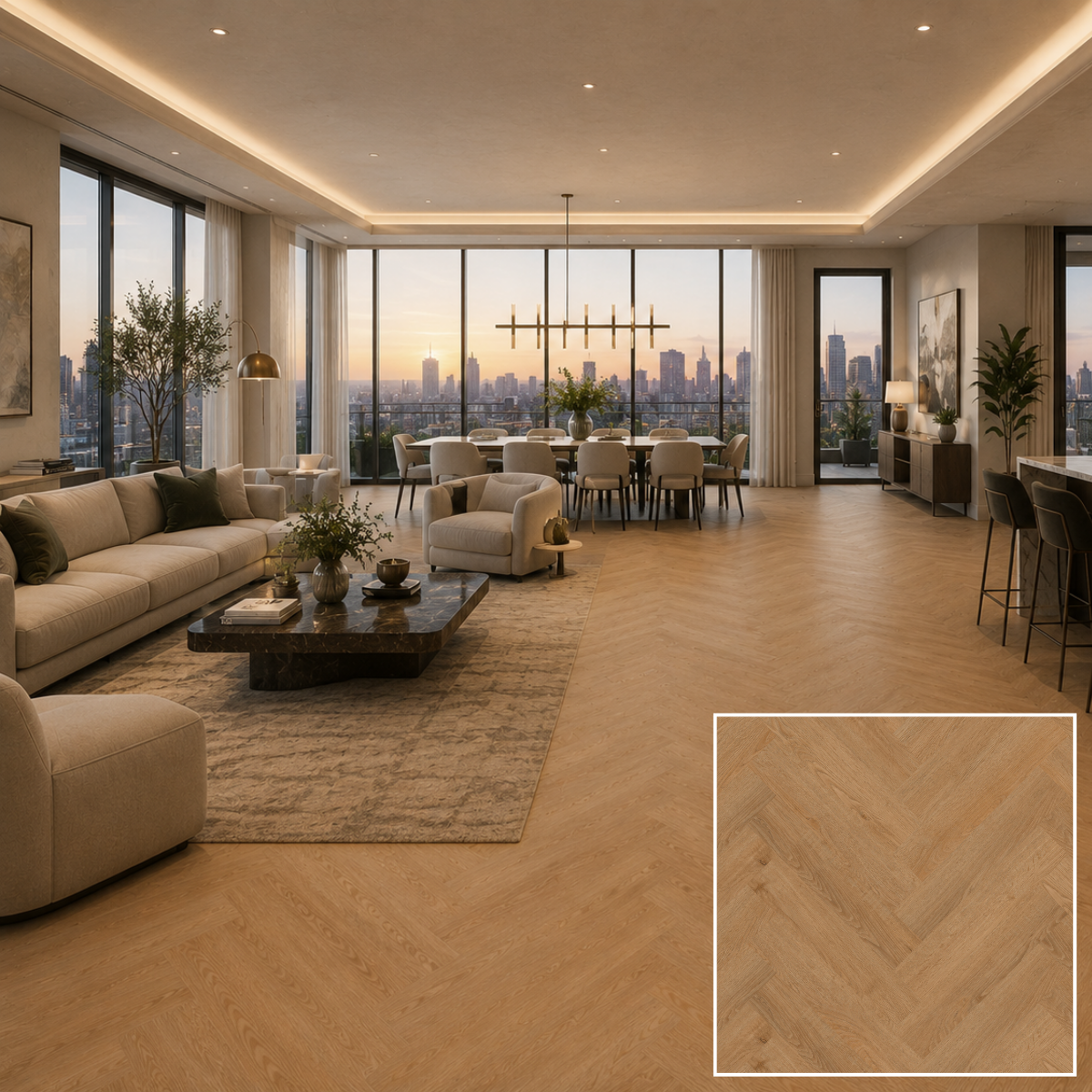 MuffleLVT | Glue Down Luxury Vinyl Tile