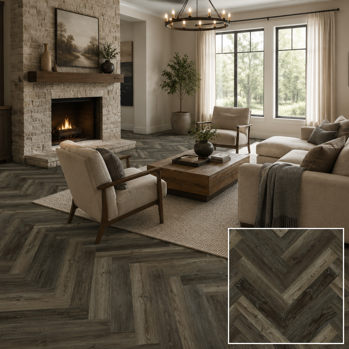 MuffleLVT | Glue Down Luxury Vinyl Tile