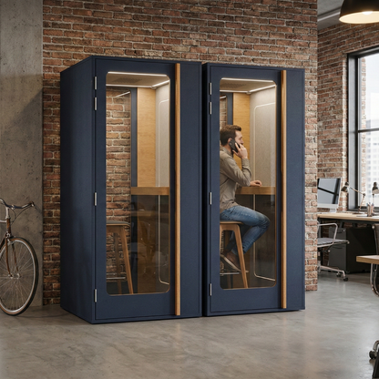 2 Haven One pods in indigo blue.