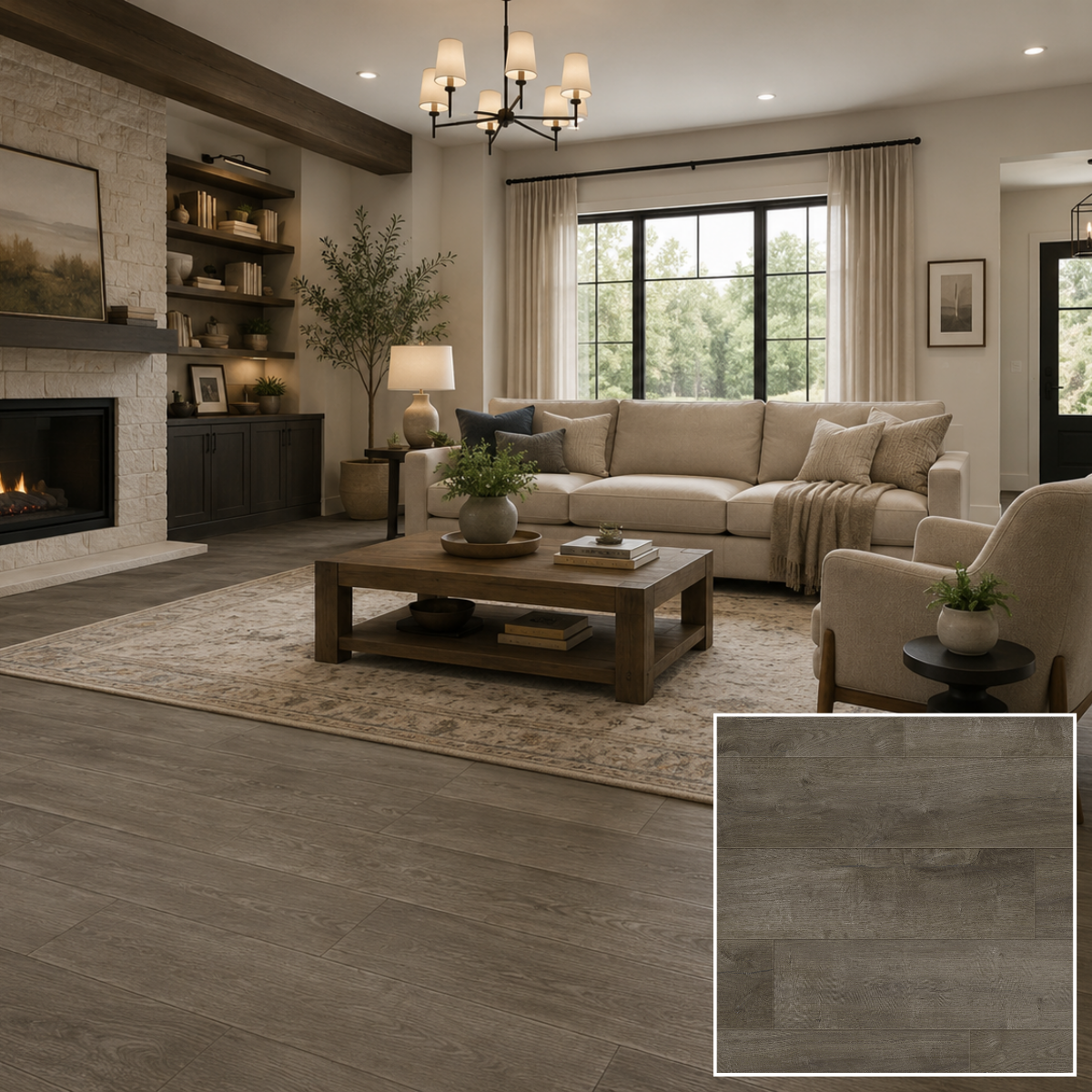 MuffleLVT | Glue Down Luxury Vinyl Tile
